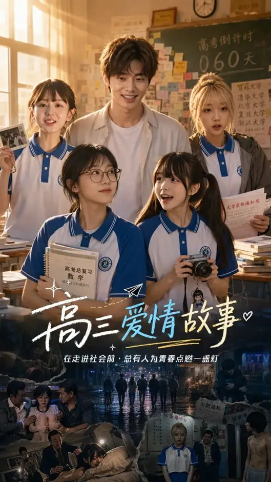 短剧《重生之我在县城做外卖》逆袭题材封面